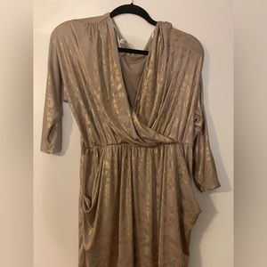 Gold tunic dress M